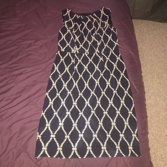 Navy and gold dress - Picture 2 of 4